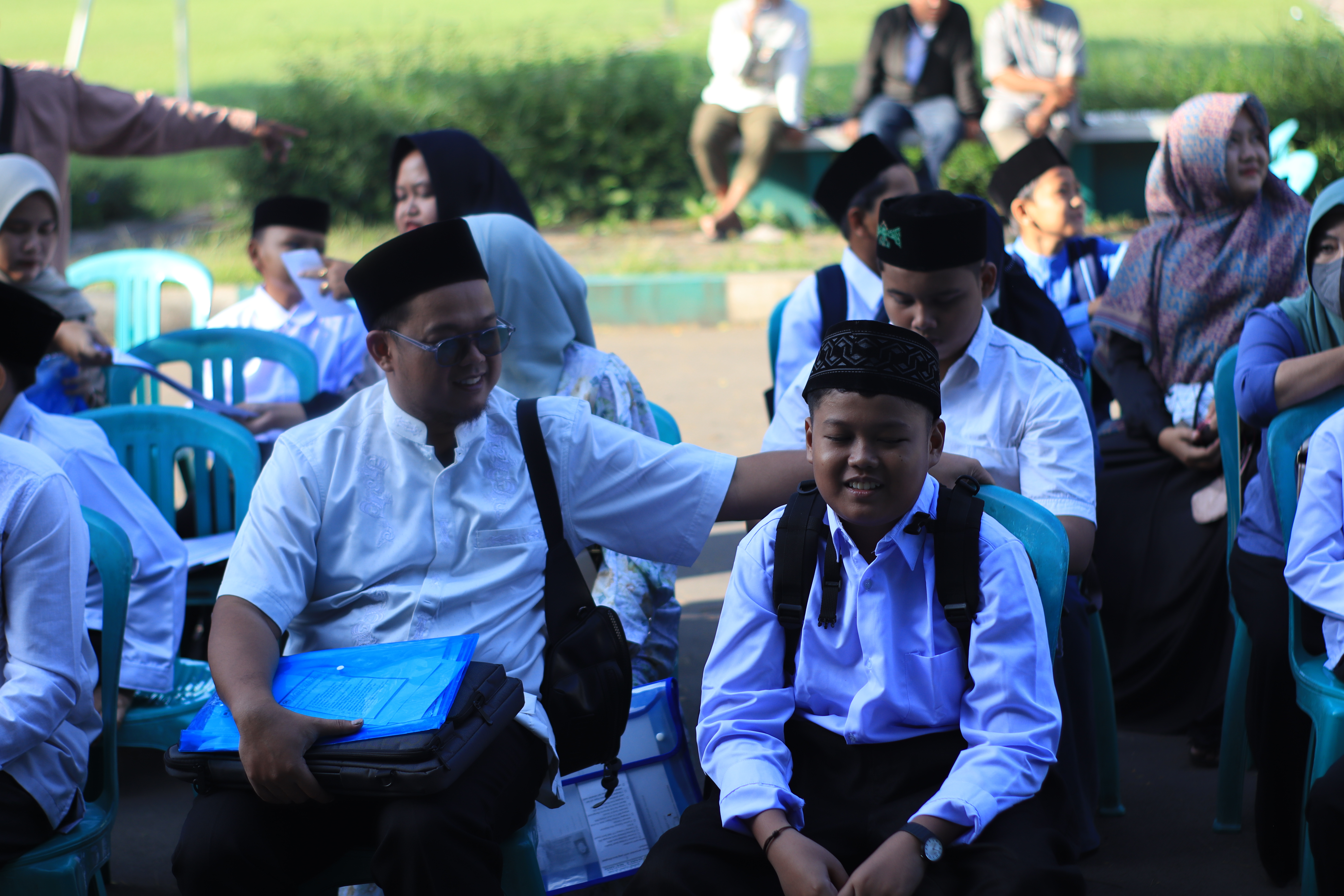 Suasana penerimaan dan orientasi santri baru bersama wali